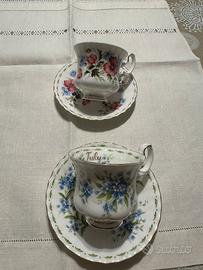 Tazze in ceramica Inglese Royal Allbert