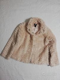 Giacca H&M beige rosato bambina 7/8 anni 128 cm