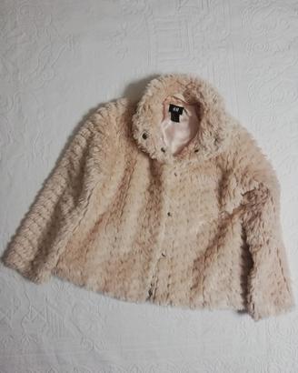 Giacca H&M beige rosato bambina 7/8 anni 128 cm