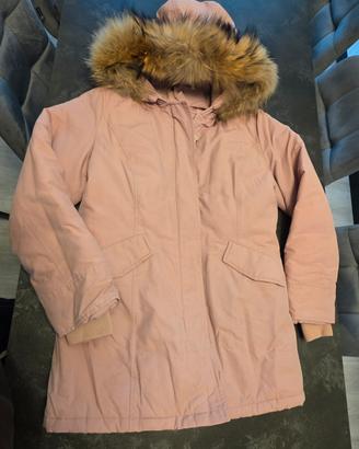 parka giacca rosa