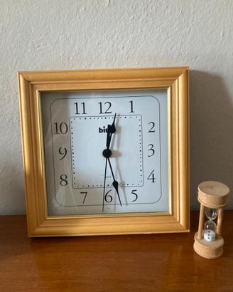 Orologio da parete quartz in legno