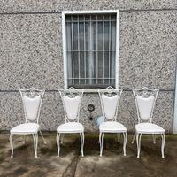 Sedie vintage in ferro liberty