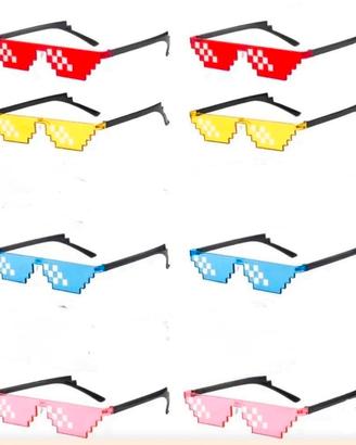 Occhiali da festa " Pixel"  stile anni 90