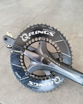 Guarnitura shimano ultegra 11v + corone  e pedali
