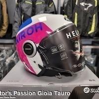 AIROH Casco Jet Helios - UP - Pink Gloss