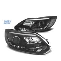 FARI FORD FOCUS 11-14 TUBO LUCE LED FONDO NERO