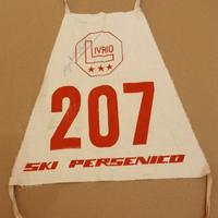 Pettorale gara sci vintage Livrio - Ski Persenico