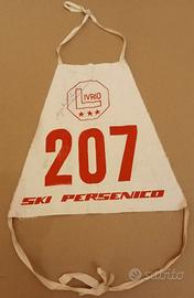 Pettorale gara sci vintage Livrio - Ski Persenico