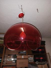 Lampadario rosso fly 