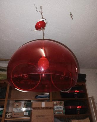 Lampadario rosso fly 