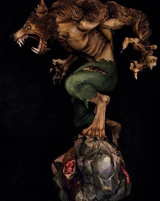 Statuetta Licantropo Horror Dipinta a Mano