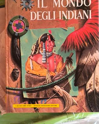 Libro vintage "Il mondo degli indiani"  Mondadori 