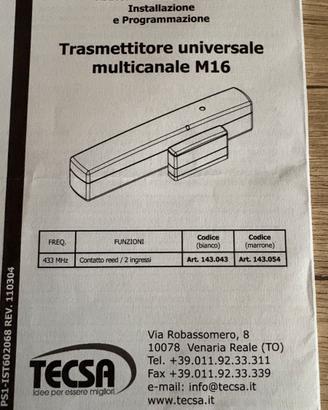 Accessori allarme Tecsa