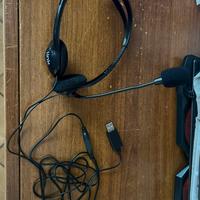 Cuffie tipo call center connettore usb