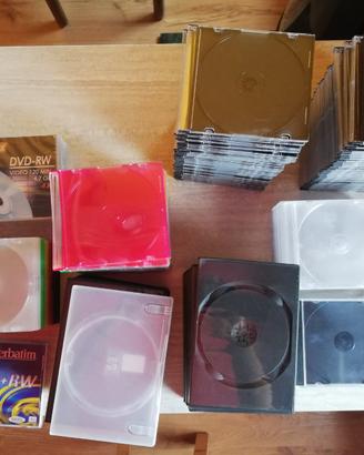 CD DVD custodie slim / normali colorate / nere