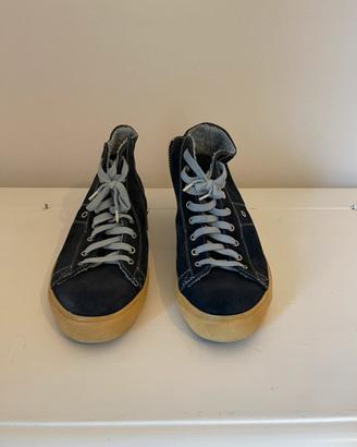 Sneaker leather crown uomo