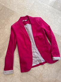 Giacca fuxia in raso