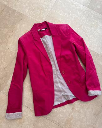 Giacca fuxia in raso