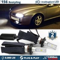 KIT Anabbaglianti LED H7 per ALFA ROMEO 156 CANBUS