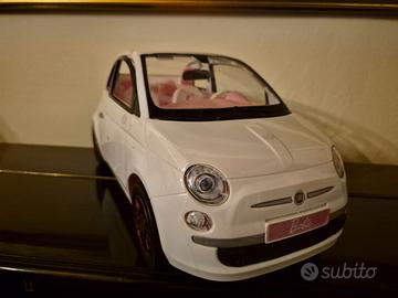 Fiat 500 Barbie bianca e rosa – Auto per bambole
