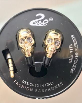 Auricolari teschio e Swarovski