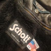 Schott pelle uomo perfetto nero taglia 52