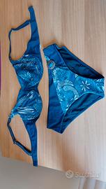 Bikini blue navy/azzurro LOVABLE taglia 5/XL CUP C