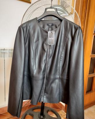 Giacca donna semi pelle 