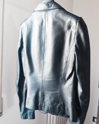 Blazer donna in vera pelle