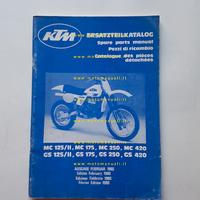 KTM 125 240 250 300 350 400 500 catalogo ricambi