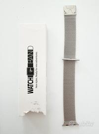 Cinturino Acciaio color Argento Apple Watch