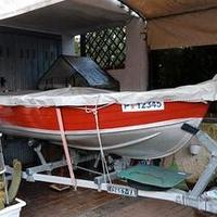 Barca Canadian per pescatori con carrello Ellebi