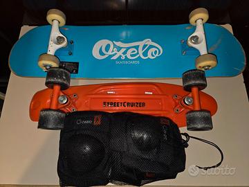 Set Skate Skateboard Oxelo Play 5 +Cruiser Bambino