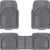Tappetini Auto in Gomma per Tutte Stagioni, 3 Pz