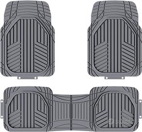 Tappetini Auto in Gomma per Tutte Stagioni, 3 Pz