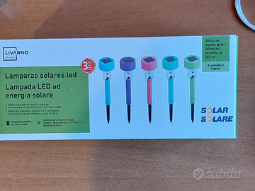 Lampadine led per giardino ad energia solare