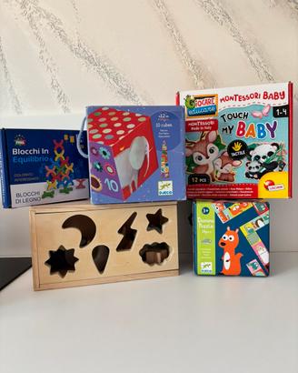 Set giochi montessoriani