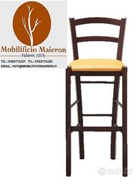 Sgabelli in legno Ecopelle Bar Ristorante cod4030I