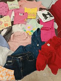 stock vestiti bimba 5-7 anni