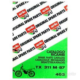 Catalogo ricambi telaio Aprilia TX 311 M del 1987
