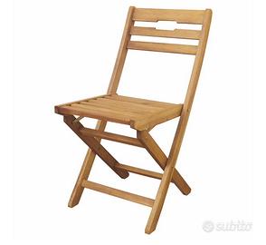 Sedie in legno acacia  da esterno interno