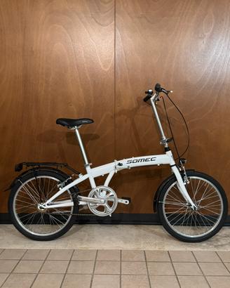 Bici pieghevole Somec ruote 20” bianca
