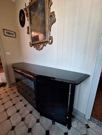 Credenza laccata lucida nera
