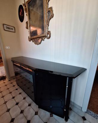 Credenza laccata lucida nera