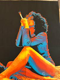 Poster psichedelico Vintage 1971 serigrafia