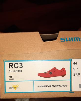 Scarpe Shimano Corsa RC3 Rosse num 44