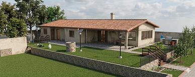 Villa piano terra al grezzo su lotto di mq 912