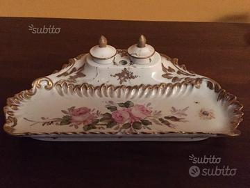 Antico calamaio ceramica Capodimonte '700