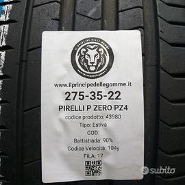 2 gomme 275 35 22 pirelli a43980
