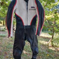 Tuta moto in pelle marca GiMoto tg L